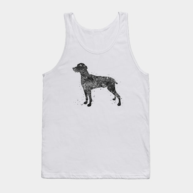 weimaraner dog black and white Tank Top by Yahya Art